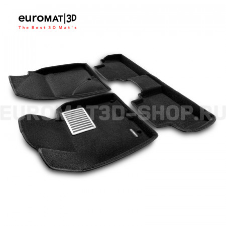 Текстильные 3D коврики Euromat3D Lux в салон для Hyundai i30 (2012-2018) № EM3D-002706