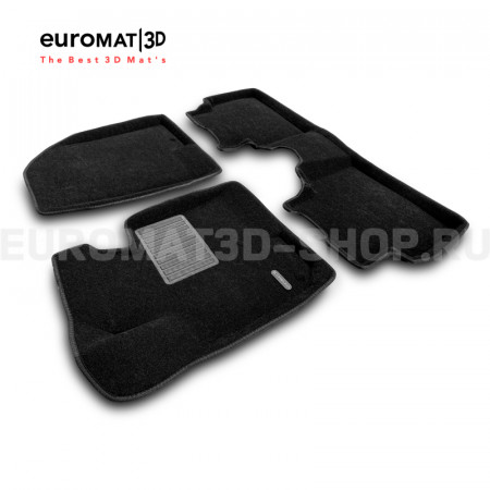Текстильные 3D коврики Euromat3D Business в салон для Hyundai ix35 (2009-2014) № EMC3D-002707