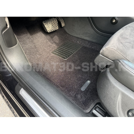Текстильные 3D коврики Euromat3D Lux в салон для Audi A6 (2011-2018) № EM3D-001107