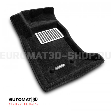 Текстильные 3D коврики Euromat3D Lux в салон для Jaguar F-Type (2015-) № EM3D-002755