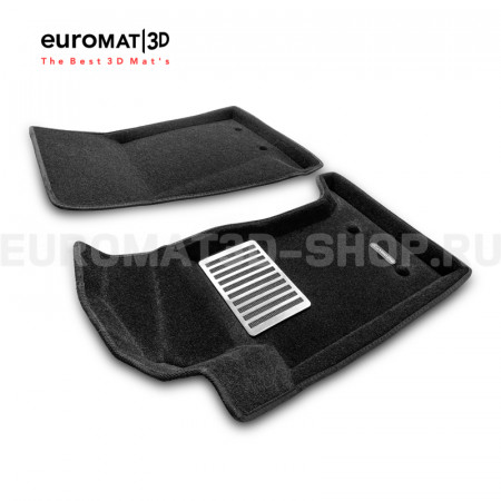 Текстильные 3D коврики Euromat3D Lux в салон для Jaguar F-Type (2015-) № EM3D-002755