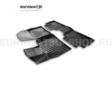 3D коврики Euromat3D Liner в салон для Hyundai Palisade (2021-) № EM3DLI-002713
