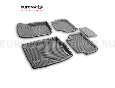 3D коврики Euromat3D EVA в салон для Peugeot 4007 № EM3DEVA-003609G Серые 3D коврики Euromat3D EVA в салон для Peugeot 4007 № EM3DEVA-003609G Серые