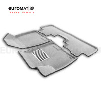 Текстильные 3D коврики Euromat3D Lux в салон для Jetour Dashing (2023-) № EM3D-000020S Светло-серые